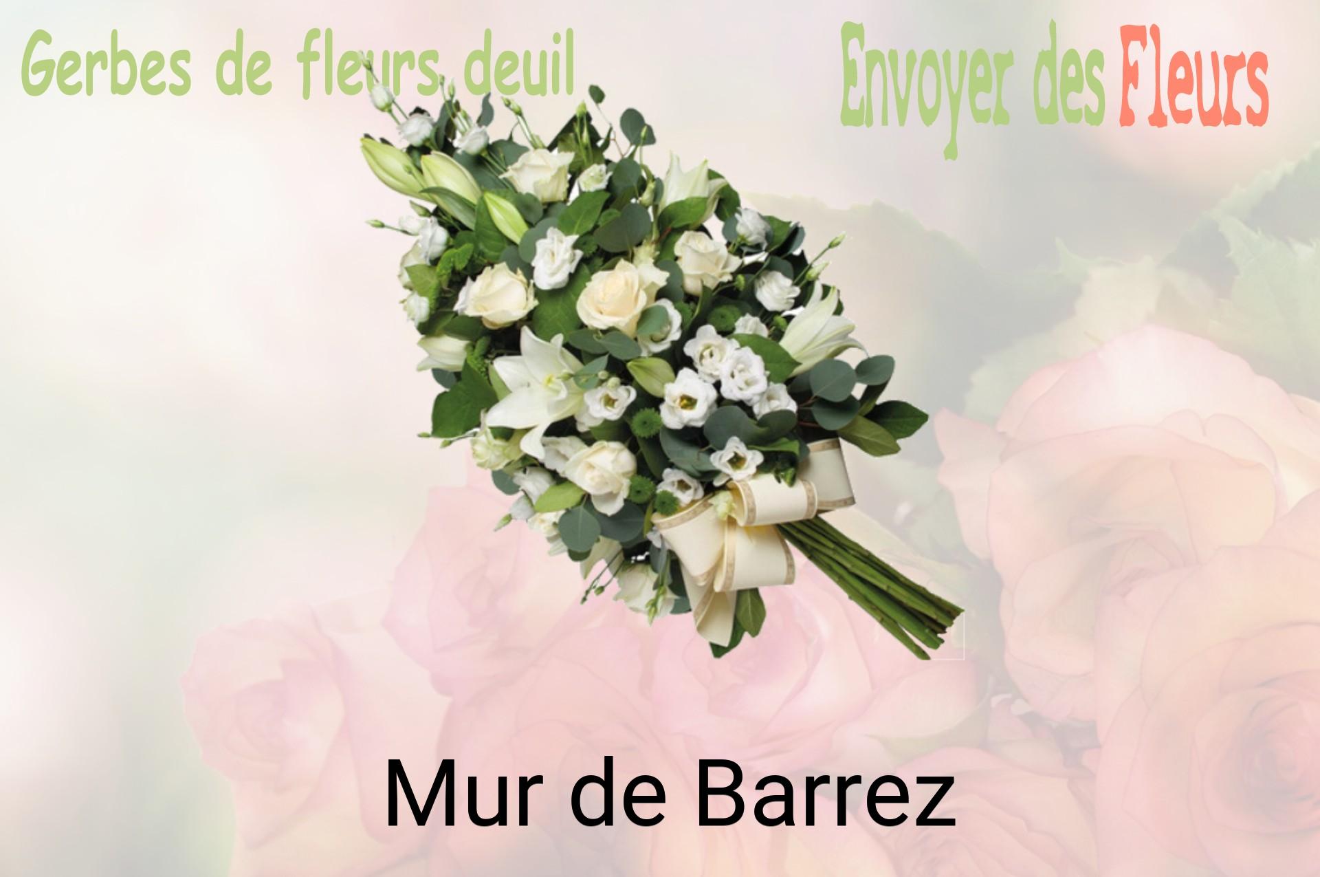 Gerbe de fleurs de deuil livrée à Mur-de-Barrez